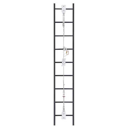 120 Ft. Stainless Steel Cable Wire Fall Arrest Ladder Safety System
